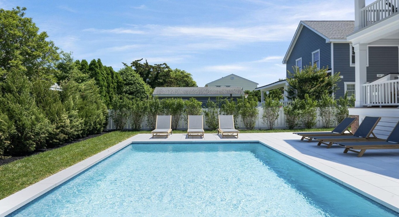 Safe and clean residential pool maintained by professional technicians in Duncanville, TX